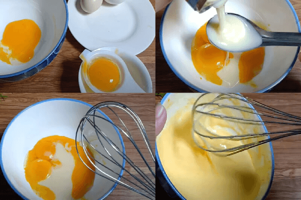 Cách làm hỗn hợp kem cho món cafe trứng